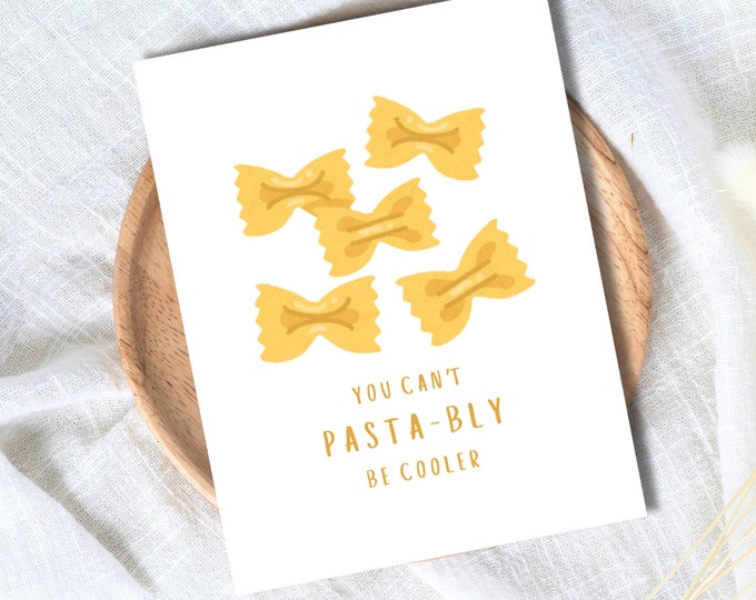 You Can't Pasta-bly Cooler Anniversary Card In Love Birthday Card Heartfelt Wedding/Dating Anniversary For Husband Wife Boyfriend Girlfriend