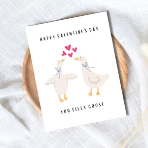 Carte de Saint-Valentin idiote d'oie de Zazzle.be Liste d'envies Vous avez des idées ? amoureux de la carte | Carte de Saint-Valentin pour elle lui femme mari petit ami fiancé | Cadeau Saint-Valentin