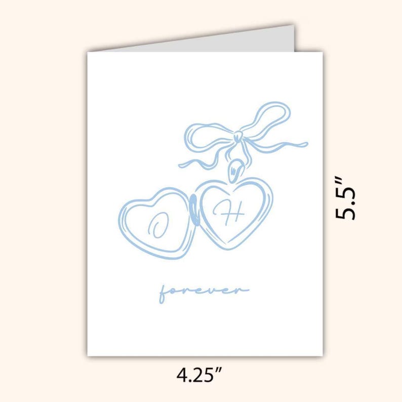 Personalized Wedding Card: Personalised Engagement Card for Newlyweds image 3