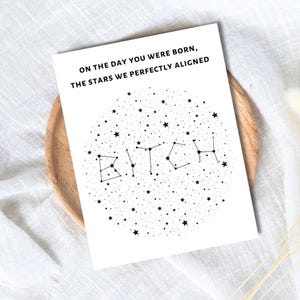 Bestie Birthday Card: On The Day You Were Born