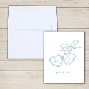 Personalized Wedding Card: Personalised Engagement Card for Newlyweds image 4