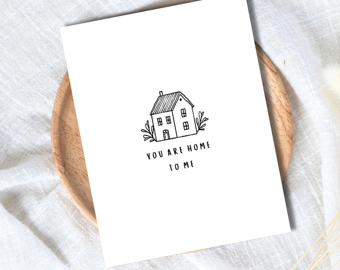 You're My Home Cute Anniversary Card In Love Birthday Card Heartfelt Wedding/Dating Anniversary For Husband Wife Boyfriend Girlfriend Him