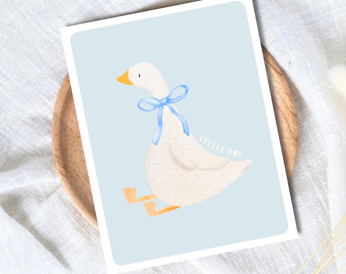 Little One Boy Baby Shower Card, A New Baby Greeting Card, Pregnant, Congratulations,  Daughter Niece Granddaughter Goddaughter Child Kids
