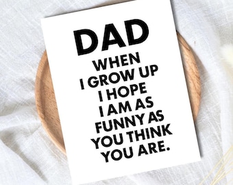 Tarjeta divertida para el Día del Padre - Tarjeta de cumpleaños hilarante para papá