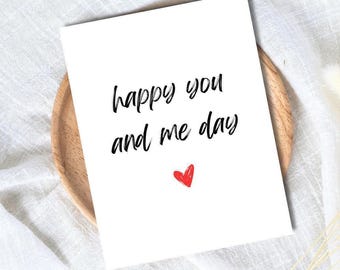 Anniversary Card - Happy You  Me Day