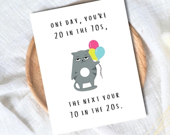 70th Birthday Card | Funny 70th Birthday Card | Dad Birthday Card | Funny Punny Birthday Card | Husband Wife Boyfriend Girlfriend Partner