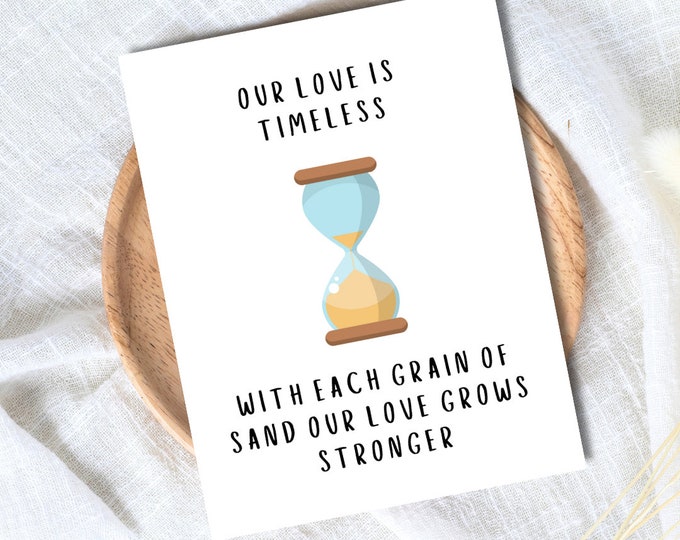Our Love Is Timeless Birthday Card | Heartfelt Card | Funny Birthday Card | Birthday Gift for Wife Husband | Valentines Card For Her Him
