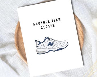 Lustige Geburtstagskarte – Alter Mann Schuhe Geschenk