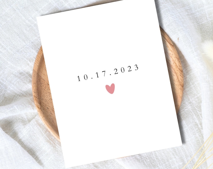 Personalized Anniversary Date Card | Happy Anniversary Card | Cute Card Wedding/dating Anniversary For Husband Wife Boyfriend Girlfriend Him
