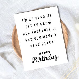 In Love Birthday Card - Gift for Older Husband  Wife
