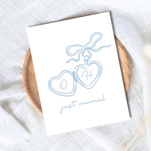 Personalized Wedding Card: Engagement Card for Newlyweds