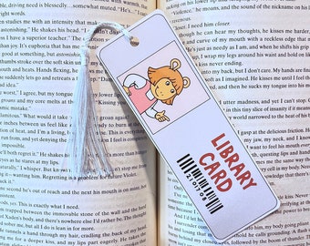 DW - Arthur Library Card Bookmark - Library Card - Gifts for Teacher - Double Sided - Book Lovers - Romance - Gift For Readers - Christmas