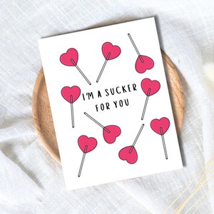 Je suis une ventouse pour toi carte d'amour anniversaire drôle carte d'anniversaire mariage/rencontre sincère anniversaire mari femme petit ami petite amie lui