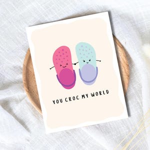Carte d'anniversaire amoureux | vous croquez dans mon monde | Carte d'anniversaire drôle | Cadeau d'anniversaire pour femme mari | Carte Saint Valentin Pour Elle Lui
