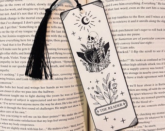 The Reader Tarot Card Bookmark For Book Lovers And Tarot Card Lovers