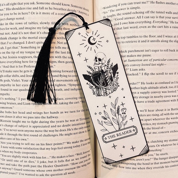 The Reader Tarot Card Bookmark For Book Lovers And Tarot Card Lovers