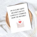 Funny Online Dating Card: Dating App Anniversary or Valentine's Day product logo
