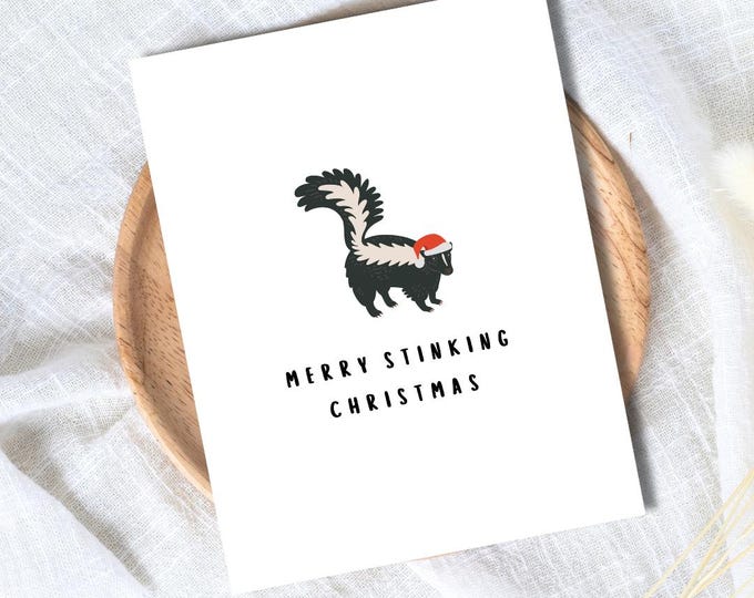Merry Stinking Christmas Card | Funny Christmas Card For Husband Wife Boyfriend Girlfriend Mom Dad | Christmas Gifted For Him/Her