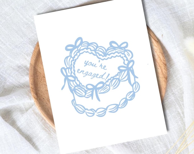 You're Engaged Cute Congrats Engagement Card For Newly Married or Engaged Couple, Wedding Card For Her, Engagement Card For Sister, Cousin