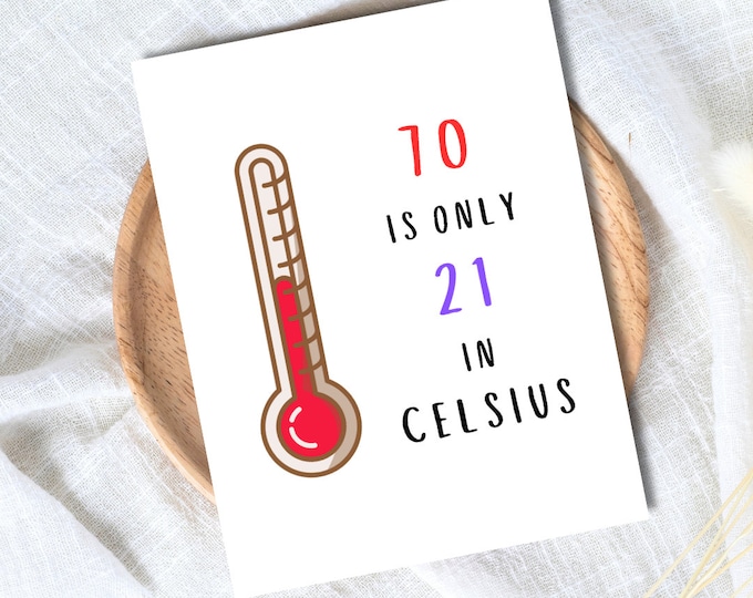 70th Birthday Card | Funny 70th Birthday Card | Dad Birthday Card | Funny Punny Birthday Card | Husband Wife Boyfriend Girlfriend Partner