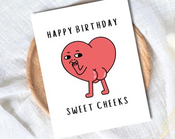 HAPPY BIRTHDAY CARD - Sweet Cheeks Design