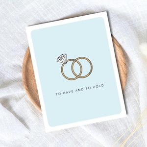 Carte de fiançailles de félicitations pour couple nouvellement marié ou fiancé, carte de mariage pour elle, carte de fiançailles pour soeur, cousin