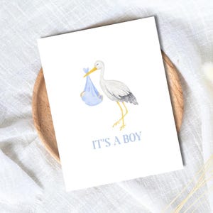 Es ist ein Junge Karte, Ein neues Baby Grußkarte, Schwanger, Glückwünsche, Babypartykarte Tochter Nichte Enkelin Patentochter Kind Kinder