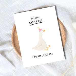 Carte d'anniversaire stupide d'oie | amoureux de la carte | Carte d'anniversaire pour mari, femme, petit ami, petite amie, maman, papa | Carte d'anniversaire drôle | Carte de voeux