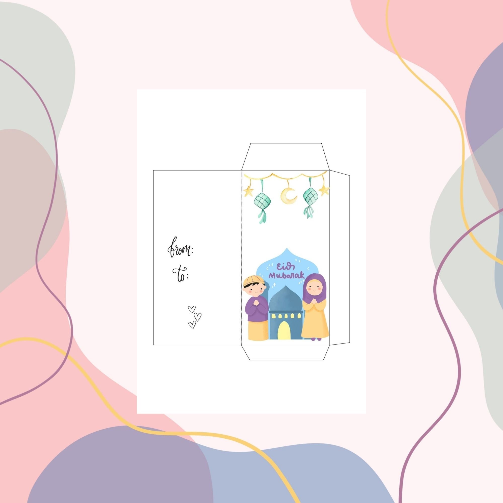 Eid Envelopes Bundle Eid Money Envelopes Set Eidi Envelopes Etsy