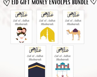 Printable Eid el Adha Eid Money gift envelope, Printable envelope, Eid paper decorations, Eid Mubarak gift,Eid kids gift printable, eid gift