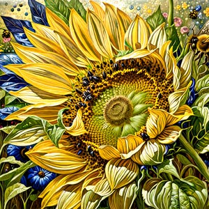 Pack of 2 Digital Prints: Sunflowers