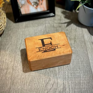 Personalized Engraved Memory Box, Trinket Box, Gift for Her, Boyfriend, Girlfriend, Anniversary, Wedding, Couples, Coin Box, Jewelry Box