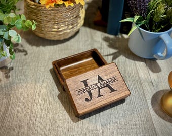 Personalized Engraved Memory Box, Wood Box, Her, Boyfriend, Girlfriend, Anniversary, Wedding