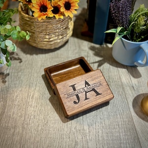 Wood Box, Her, Boyfriend, Girlfriend, Anniversary, Wedding, Personalized Engraved Memory Box,