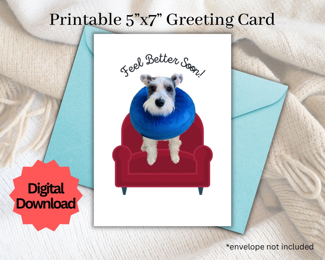 Printable 5”x7” Card - Get Well Soon - Etsy