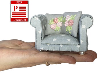 Tutorial for making an armchair for a dollhouse