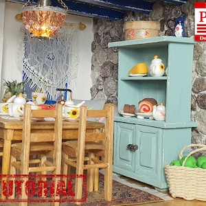 Detailed tutorial for making a buffet for a dollhouse with your own hands