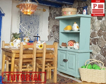 Detailed tutorial for making a buffet for a dollhouse with your own hands