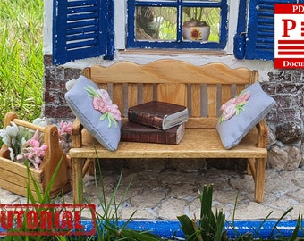 Detailed tutorial for making a bench for a dollhouse with your own hands