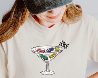 Race Car Martini Boxy Crop Tee, Women's Racing Shirt, Motorsport Crop Top, Martini Racing Tee, Race Weekend Outfit, Cropped Tee, Car Lover