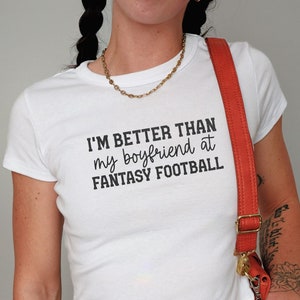 Fantasy Football Baby Tee: Y2K Cropped Sport T-Shirt