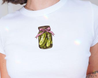 Pickle Jar Coquette Baby Tee: Y2K Crop Top
