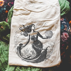 Vintage Meerjungfrau Shirt, Meerjungfrau Tshirt, Meerjungfrau Kern, auf Bestellung, Meerjungfrau Geburtstagsgeschenk, Meerjungfrau Shirts für Mädchen, Meer T-Shirt, Vintage Shirt