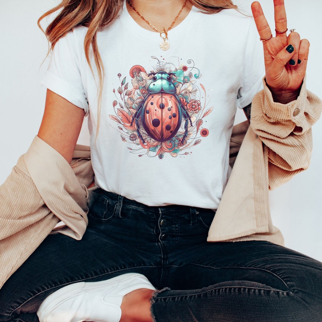 Lady Bug Embroidery  Trouser With Top main image 1