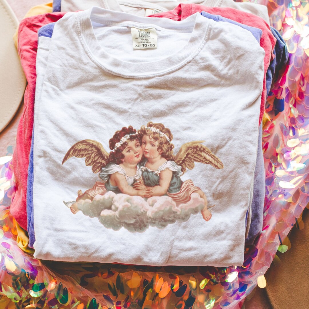 Amazon.com: Womens Retro 90s 00s Throwback Angel Wings Y2K