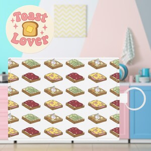 Cartera de chica tostada, tarjetero con estética de brunch, linda mini cartera de desayuno, cartera con llavero de piel sintética Y2K, regalo coqueto y gourmet para ella