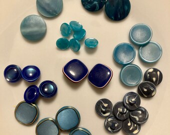 Vintage shank buttons (separate color packs of 25-50)