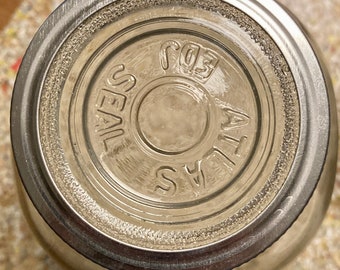 Vintage Glass Mason Jar Lid Inserts: 1930s-40s Canning Jar Replacement