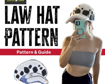 PATRÓN y Guía para Sombrero de Disfraz de Cosplay de Ley