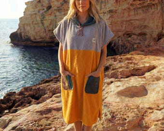 Surf Poncho Tiki Organic Terry Cloth